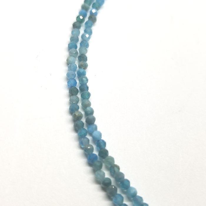 Apatite Gem Bead 2 Strand Necklace - Tempi Design Studio