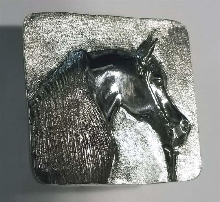 Arabian Horse Western Buckle - Tempi Design Studio