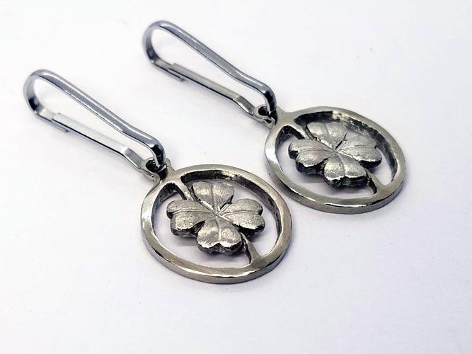 Boot Zipper Pulls---4 Leaf Clover - Tempi Design Studio